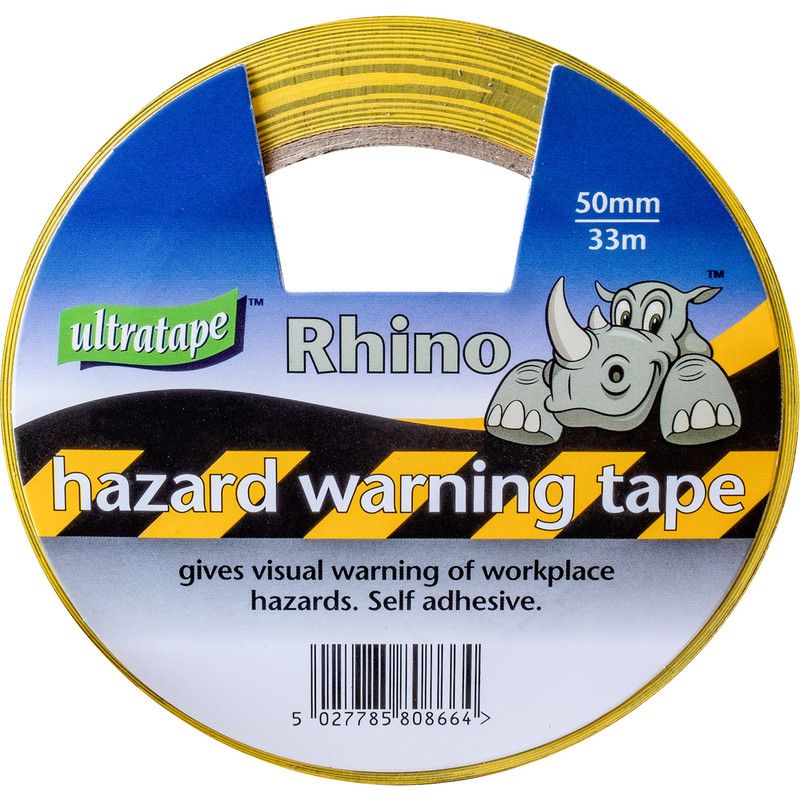 50mm x 33m Yellow Hazard Tape