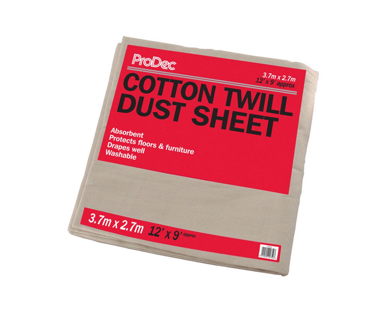 12' x 9' COTTON TWILL DUST SHEET