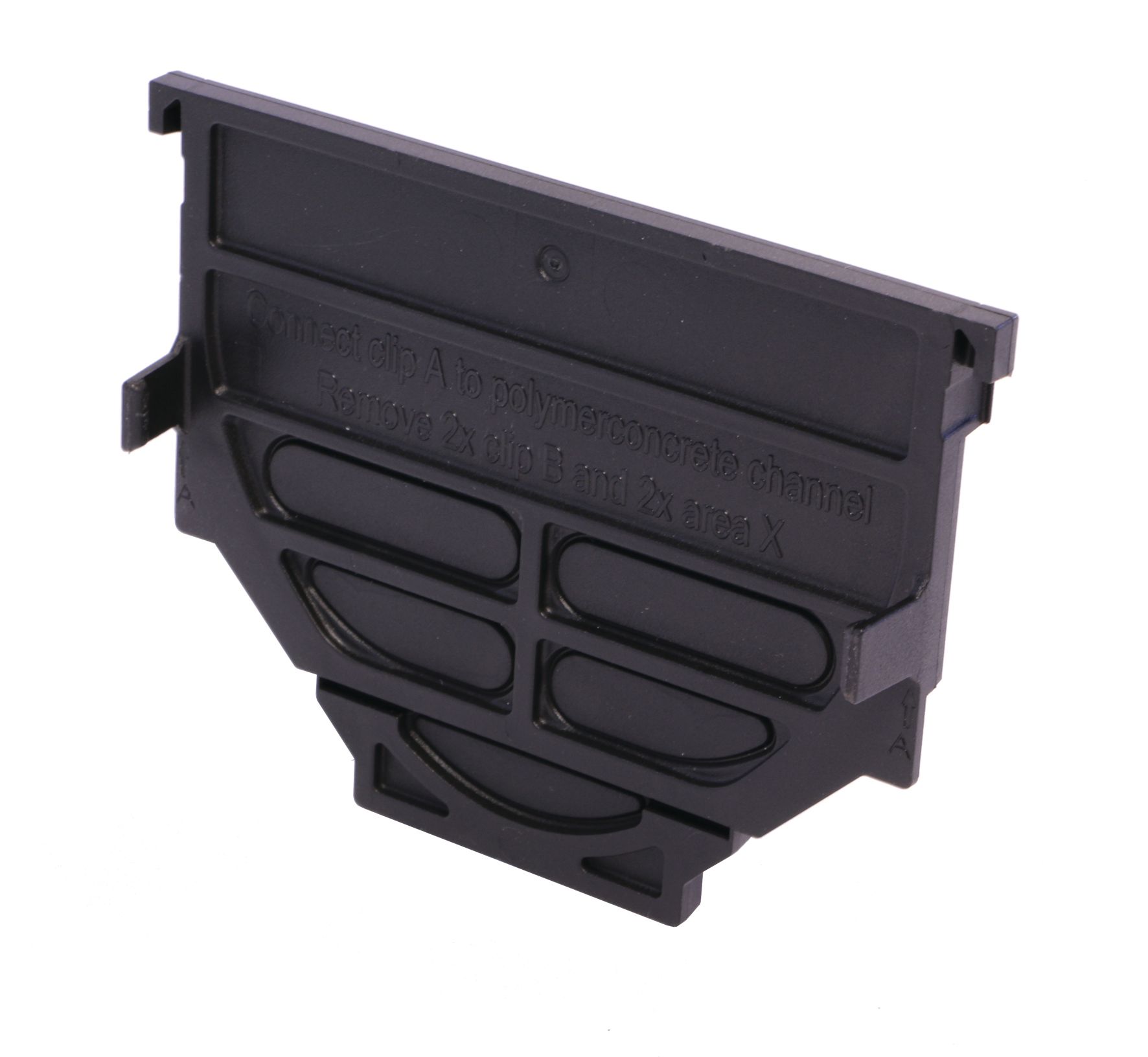 Aco Hexdrain Black Plastic End Cap