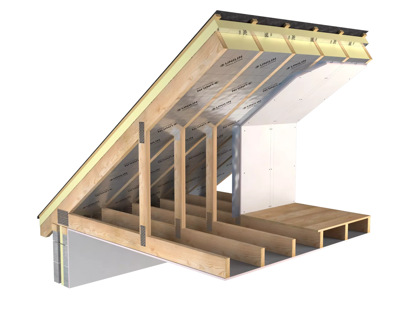 PIR Unilin XT Pitched Roof_Underfloor GP 50mm |1200X2400mm|