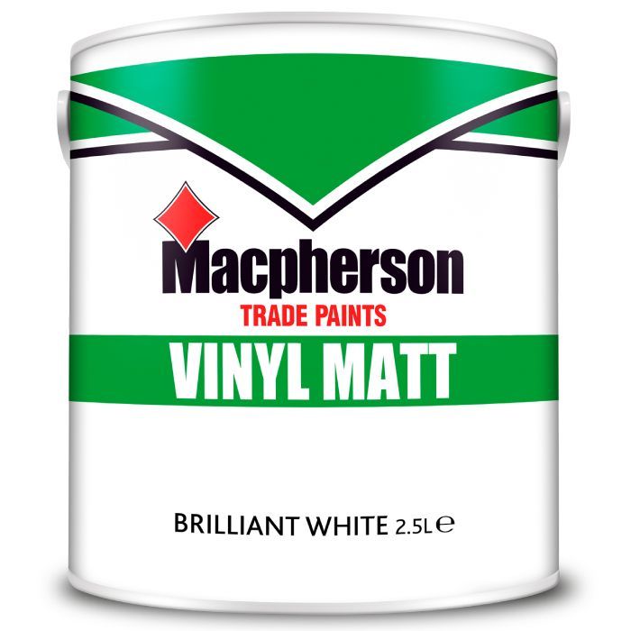 Macpherson Vinyl Matt Emulsion Brilliant White 2.5L