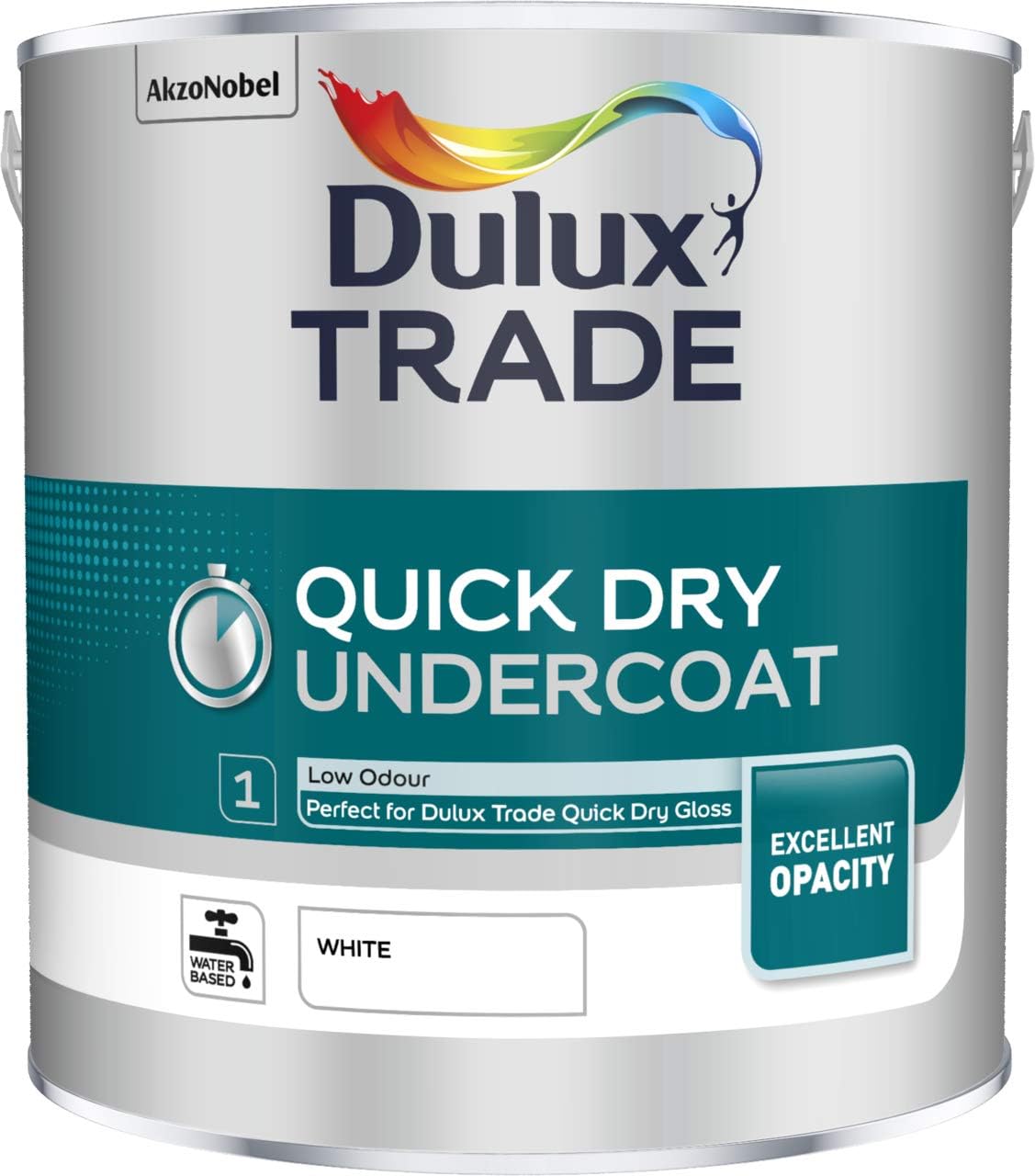 Crown Trade Fastflow Quick Drying Undercoat White 2.5L