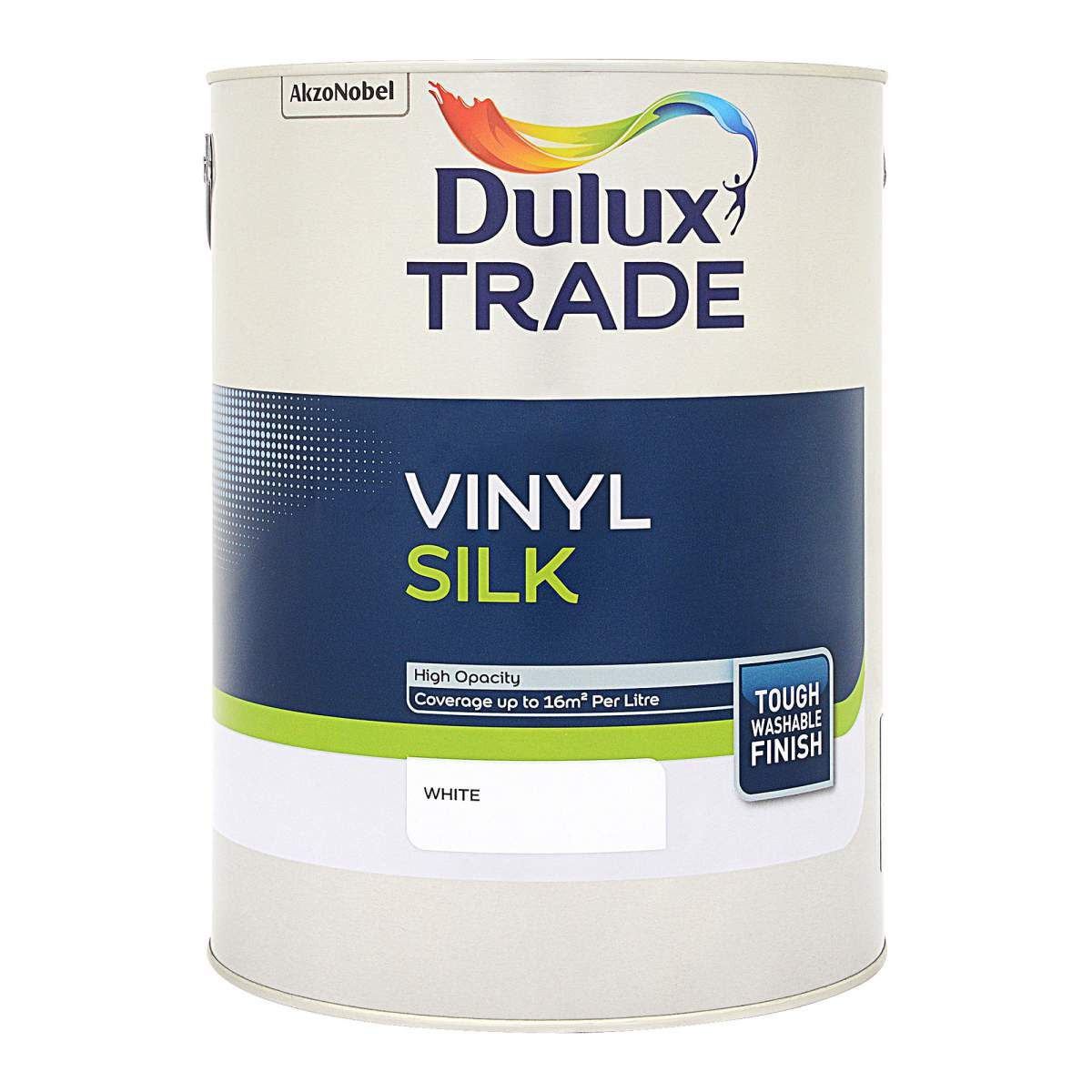Dulux Trade Vinyl Silk White 5L