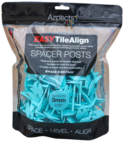 Azpects Porcelain Fixings - Tile Align Post 3mm (Pack 150)
