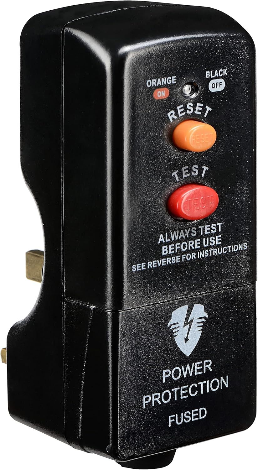 RCD Safety Adapter - Indoor Power Grey Non-Latching