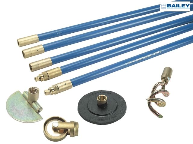 BAILEY 1324 L/F 3/4IN DRAIN ROD SET 4 TOOLS