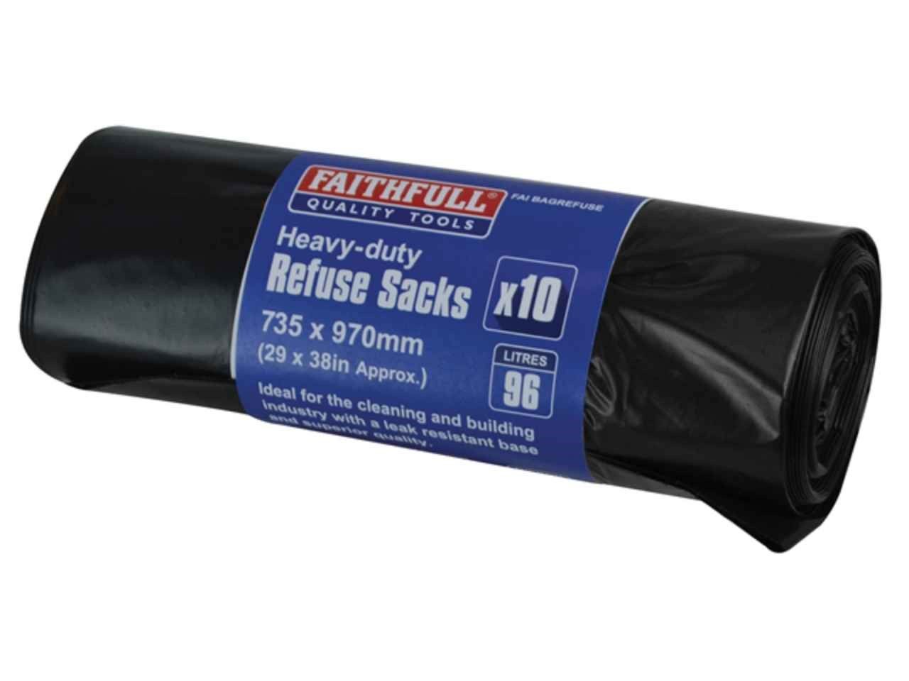 Refuse Black Sack Roll Of 10 (FAIBAGREFUSE)