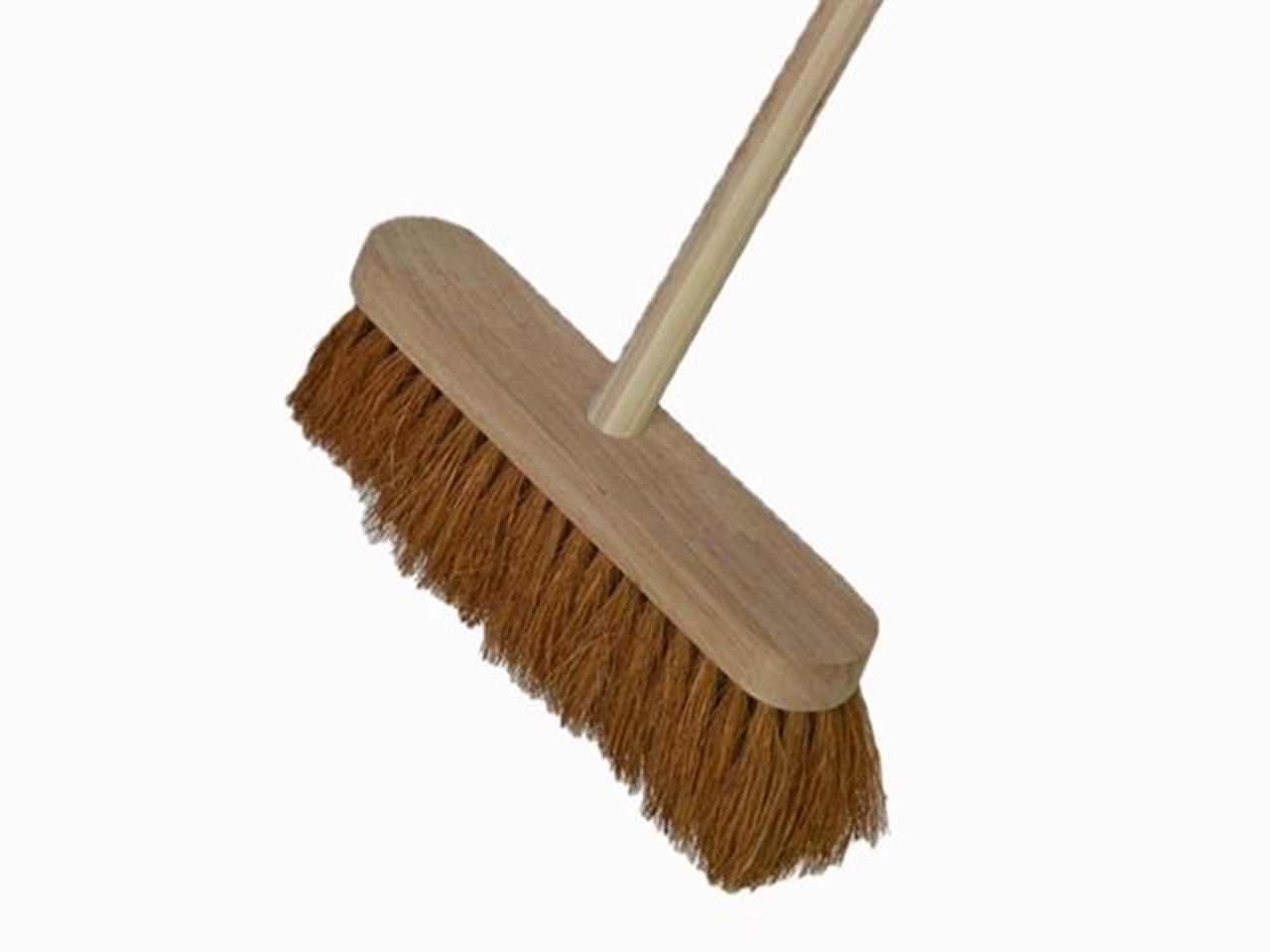 Coco Broom 12" With 48" Handle (FAIBRCOCO12H)