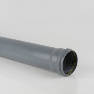 BS414G - Soil 110mm Grey Pipe S/S (3m)