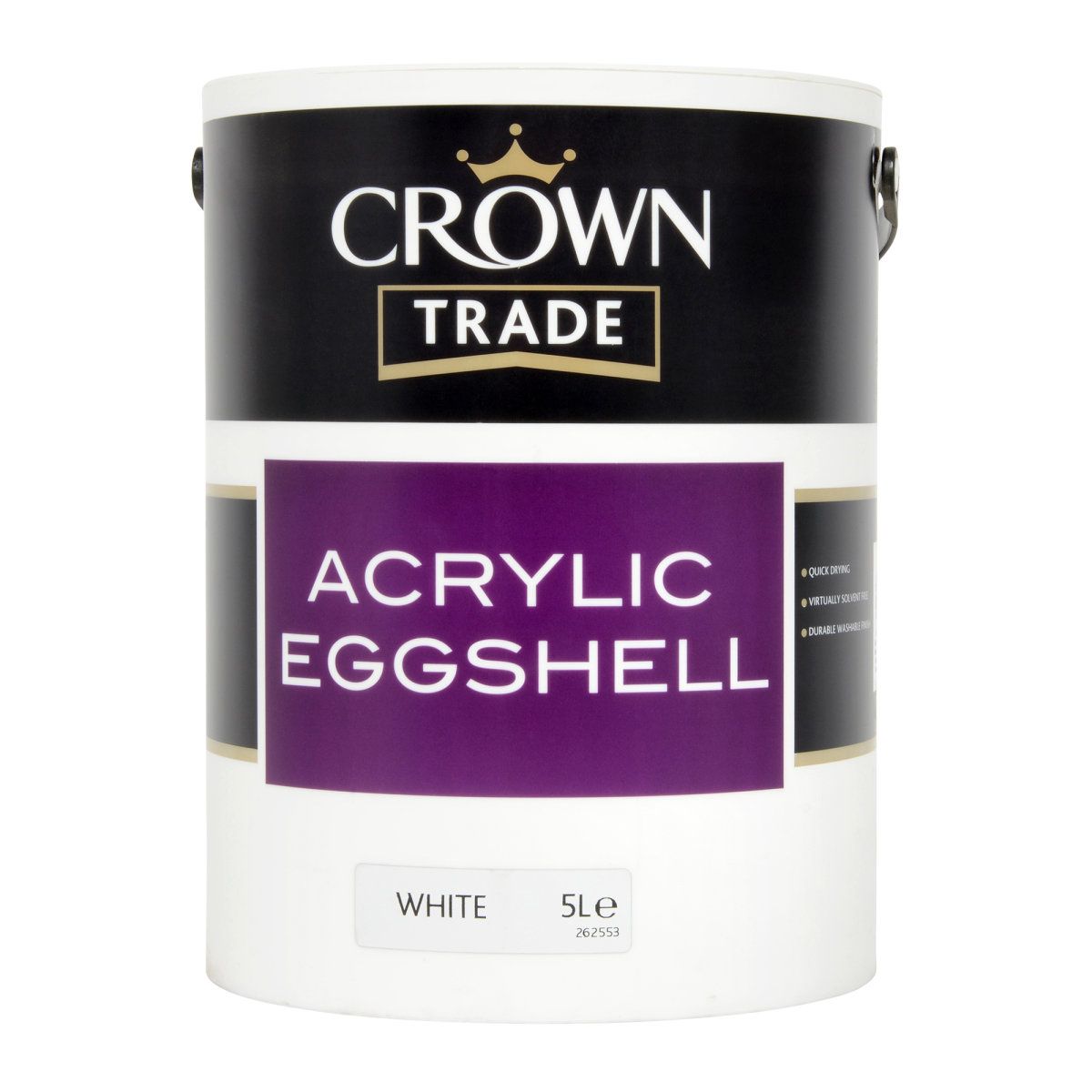 Crown Trade Acrylic Eggshell White 5L