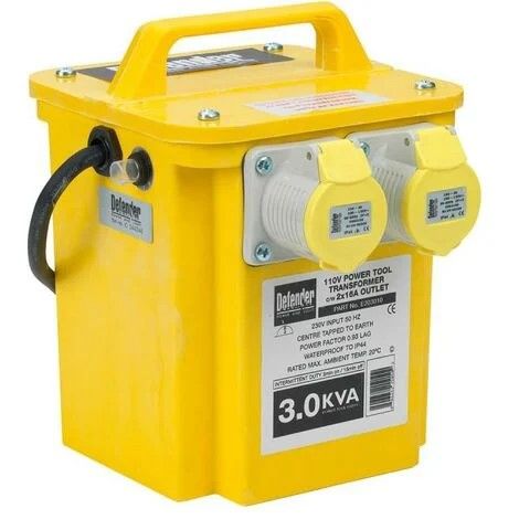 Defender 3Kva Transformer 2X16 Amp Outlets