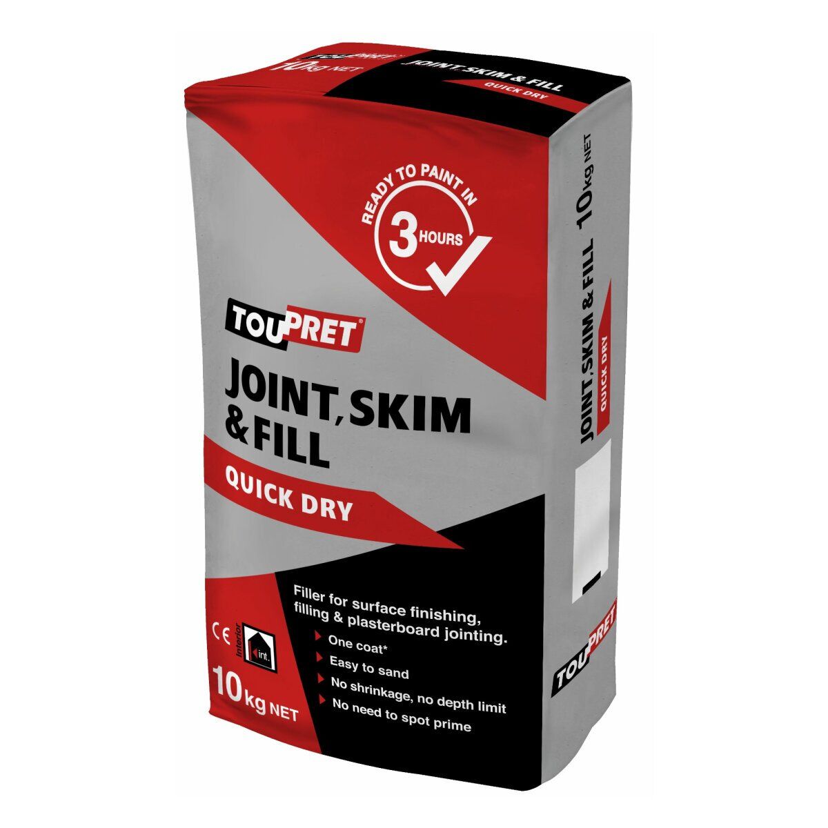 Toupret Joint, Skim & Fill Quick Dry 10kg