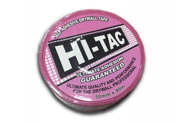 Hi-Tac Plasterboard Scrim (Pink) 50mm x 90m