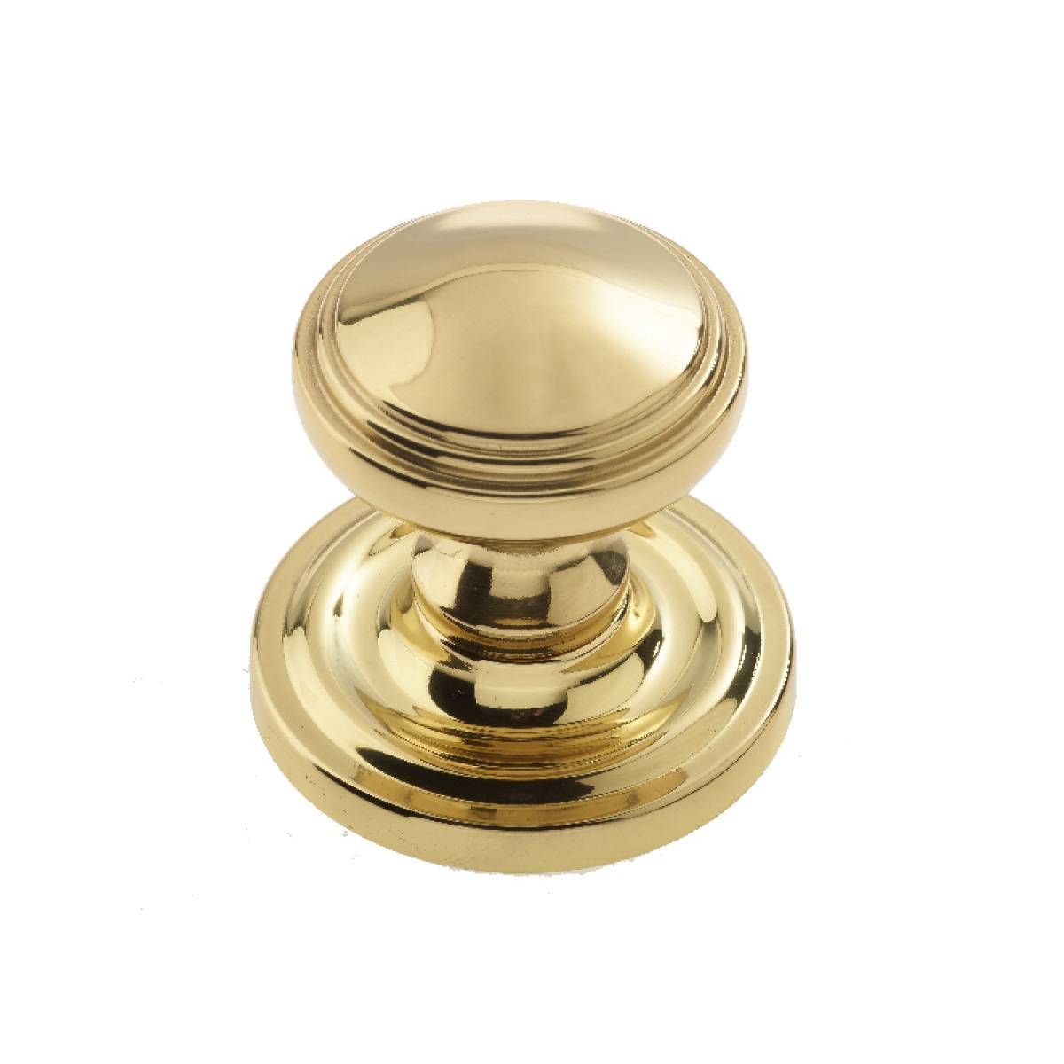 Frelan Jv68 Lined Mortice Knob Polished Brass