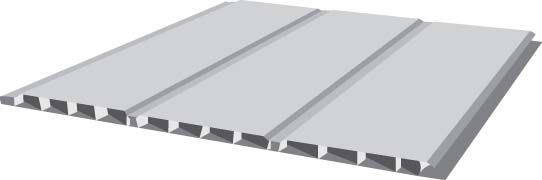 300MM Hollow Soffit White 5M Length KSB300