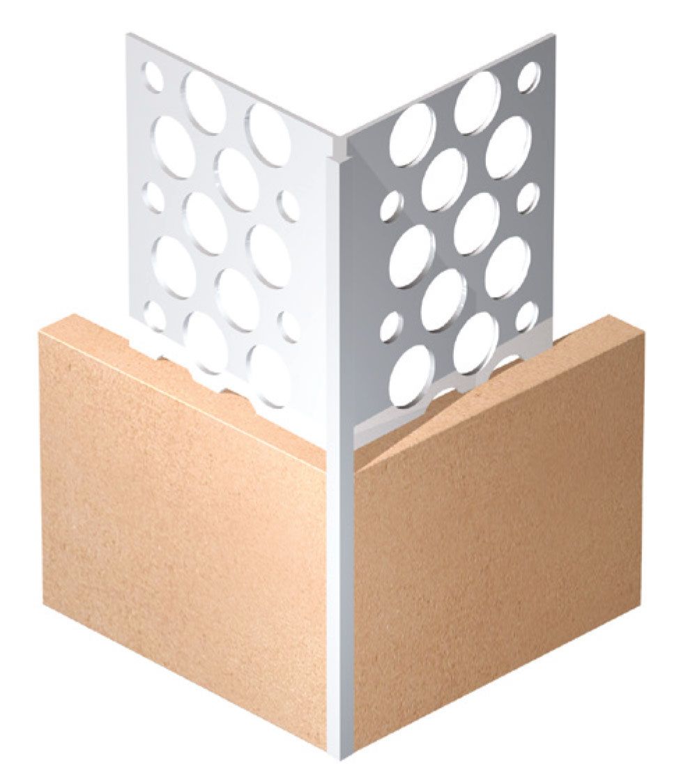Expamet White 10mm Plastic Angle Bead 3000mm (PAB010F3000)