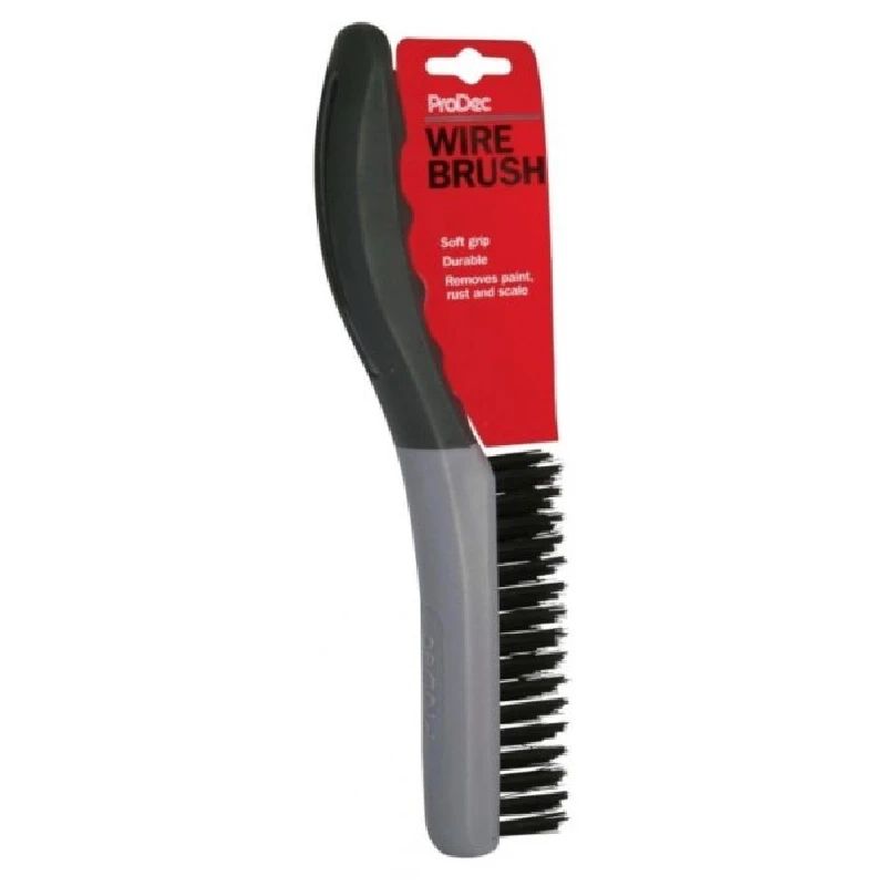 Soft Grip Wire Brush - 10"