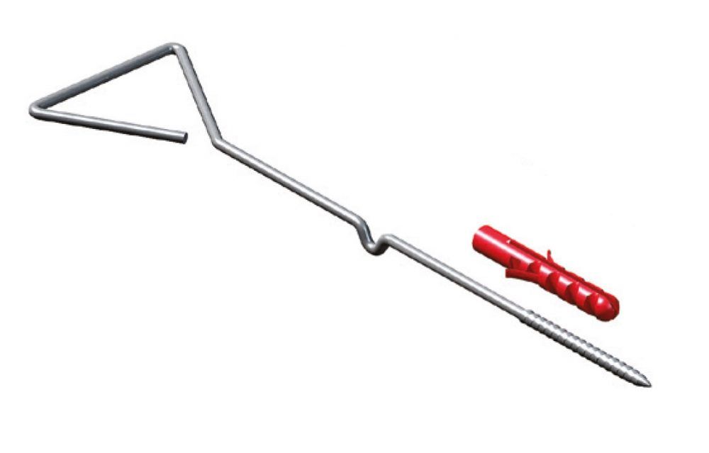 Expamet 225mm Screw In Cavity Tie S/S With V Dip