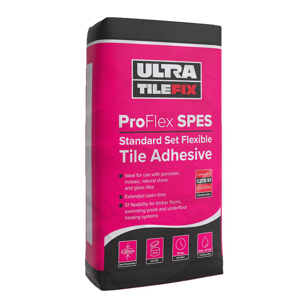 Pro Flex Standard Tile Adhesive 20kg Grey - (Pink Bag)