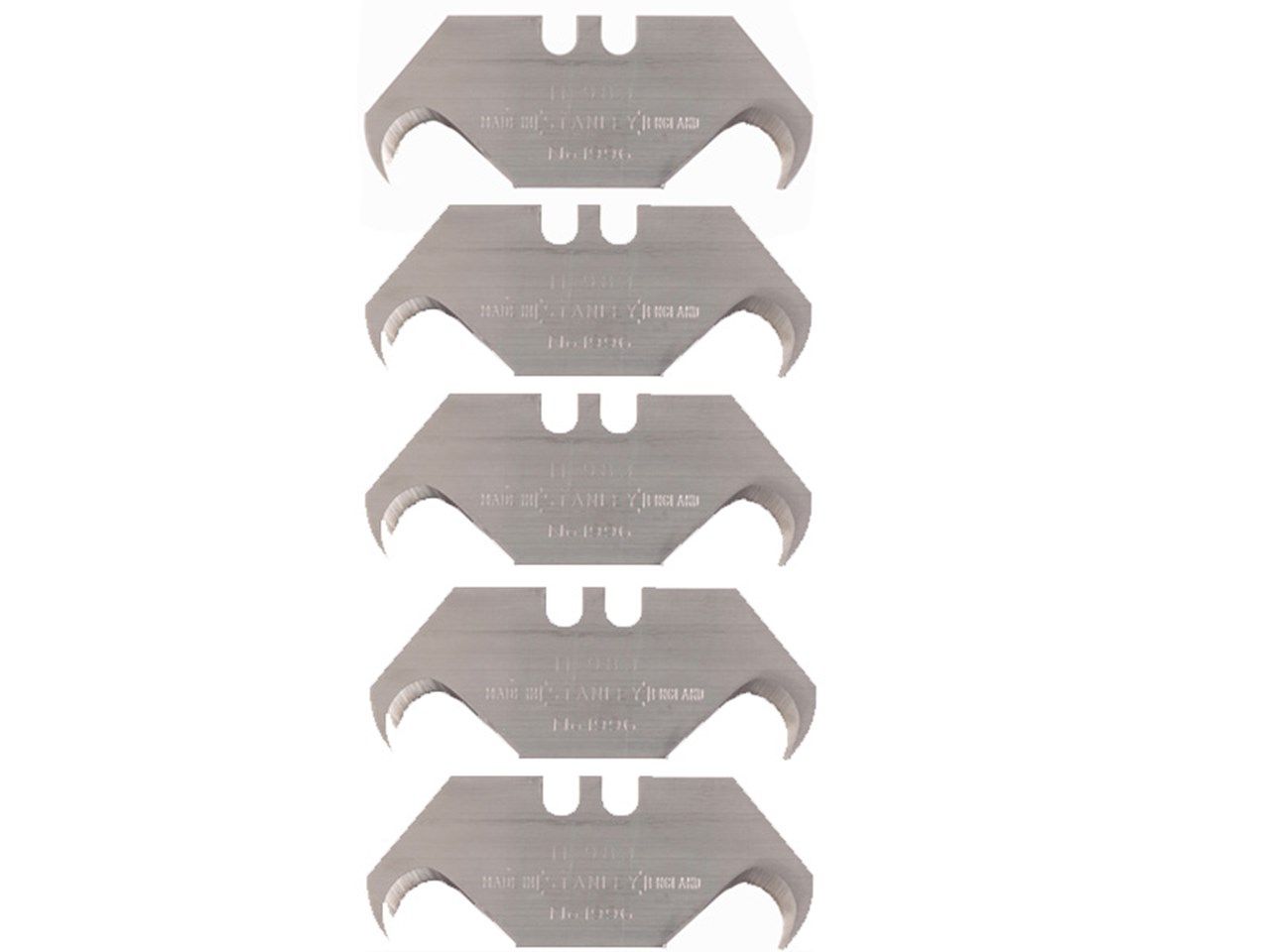 STANLEY 1996B (5) KNIFE BLADES HOOKED 0-11-983.