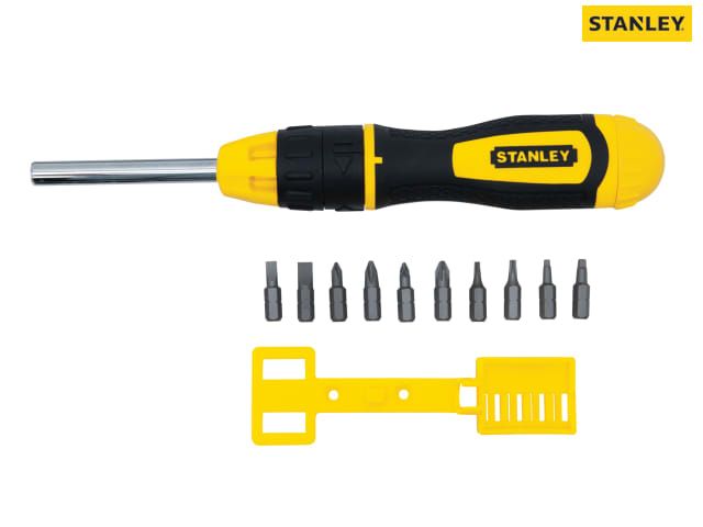 STANLEY MULTIBIT RATCHET Screw Driver & BITS 068010