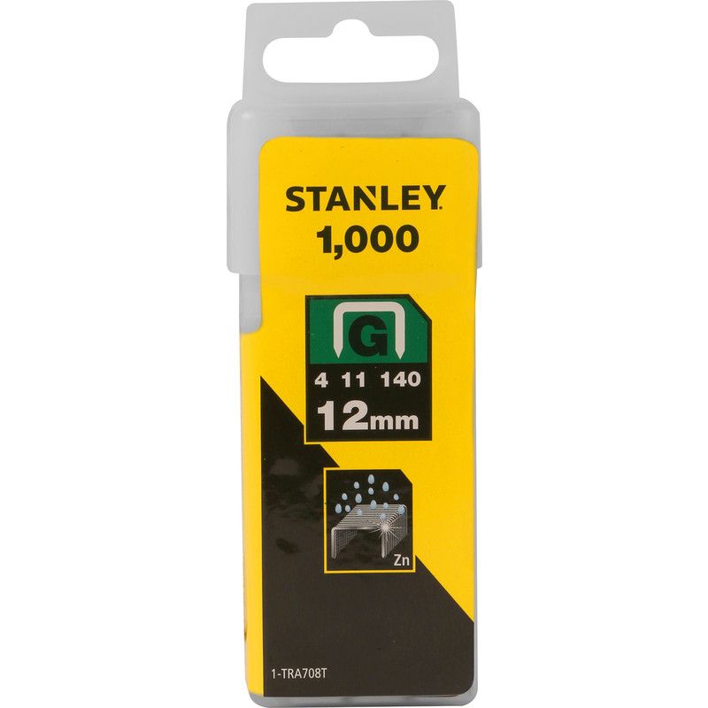 STANLEY HEAVY-DUTY STAPLE 12MM (1000) 1-TRA708T