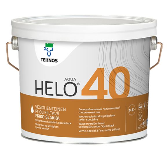 Teknos Helo Aqua 40 Special Clear Varnish 0.9L