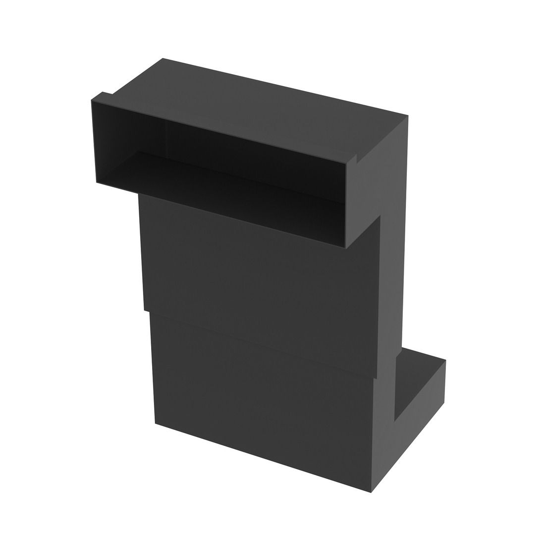 Telescopice Under Floor Vent Black